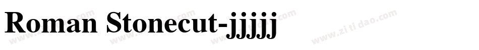Roman Stonecut字体转换